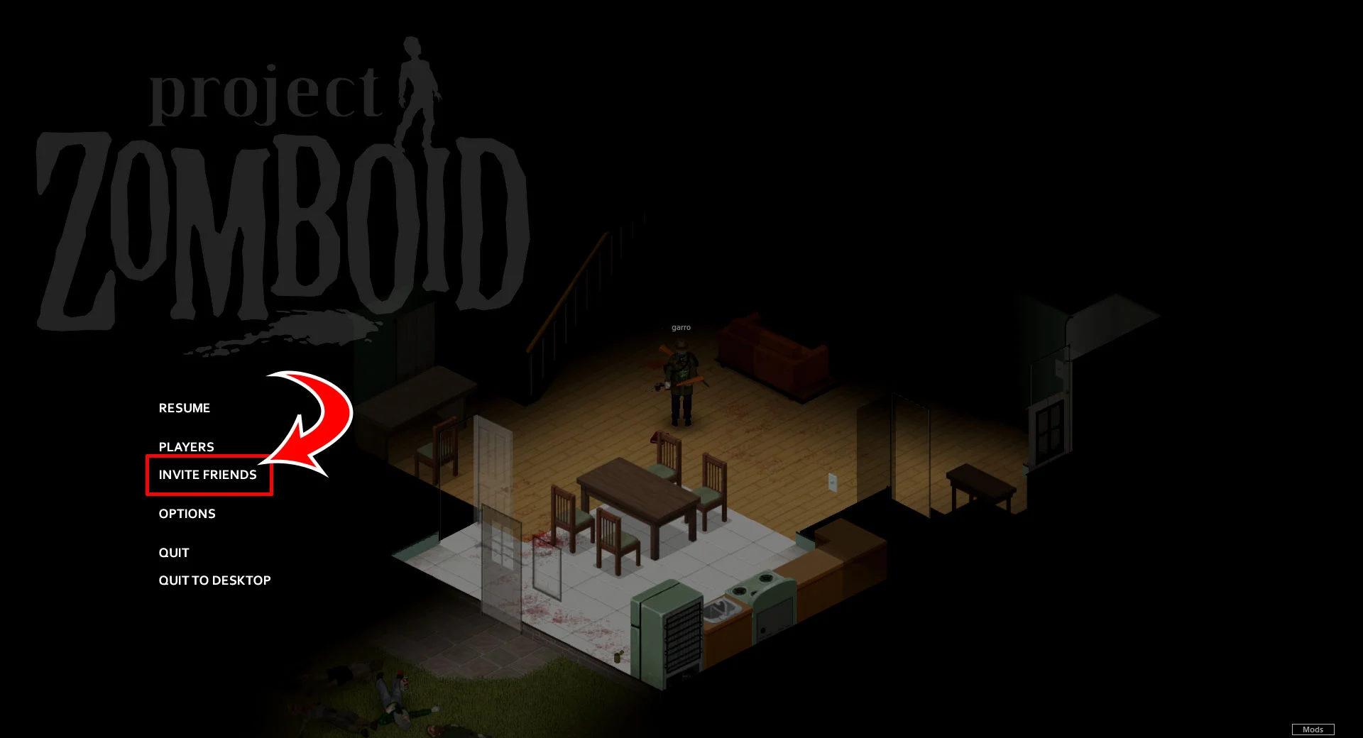 Inviting Friends Project Zomboid