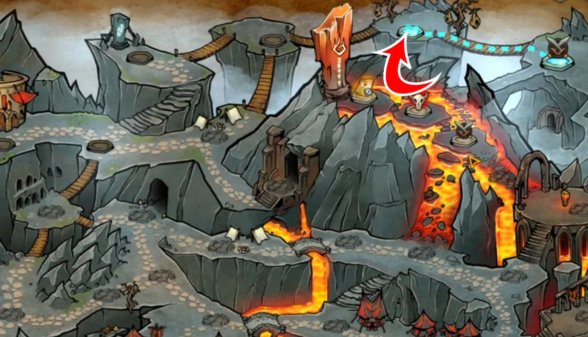 Across the Obelisk Harpy's Nest Red portal