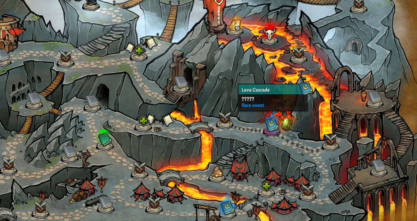 Across the Obelisk Lava Cascade