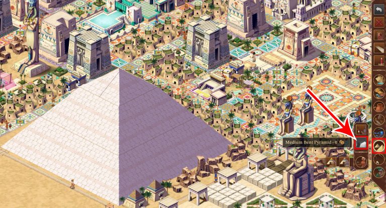 How to Build a Medium Bent Pyramid in Pharaoh A New Era