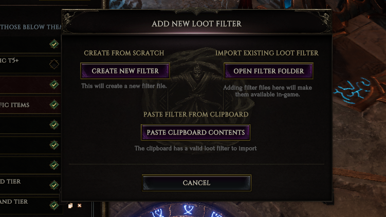 Add New Loot Filter in Last Epoch