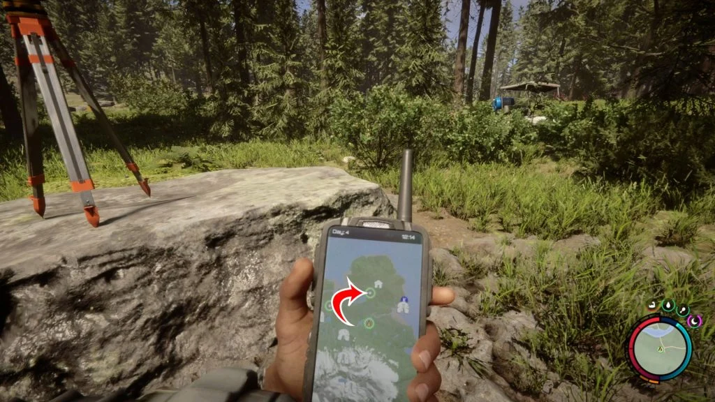 Sons of the Forest: Food and Dining Bunker Map Ping