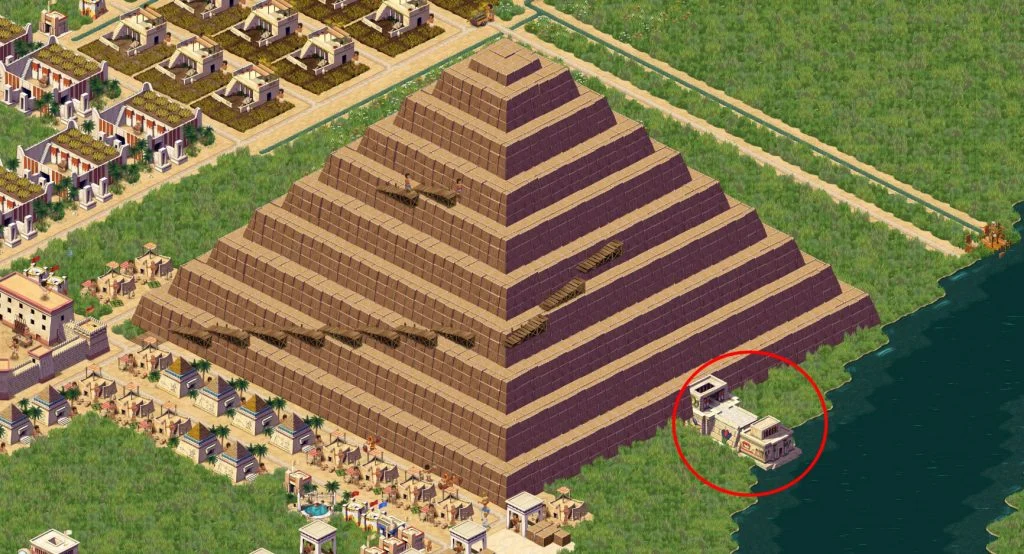 Pharaoh A New Era How to Build a Stepped Pyramid Complex Gamer Digest