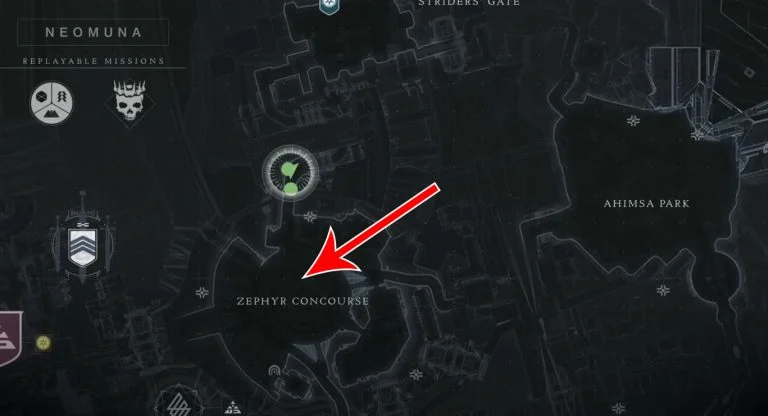 Destiny 2: Ahimsa Park Action Figure Map Location