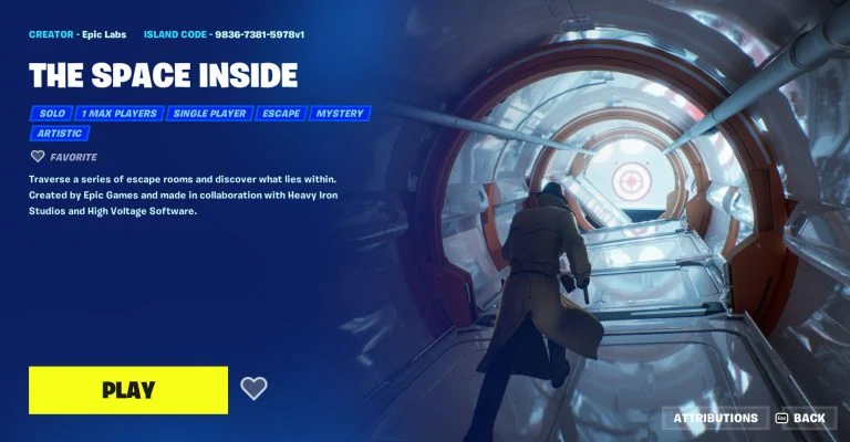 Best Fortnite Creative 2.0 Map Codes: The Space Inside