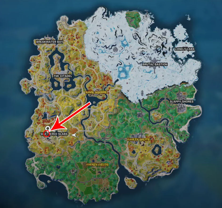 Fornite: Encrypted Cipher Stage 3 of 3 Map Location