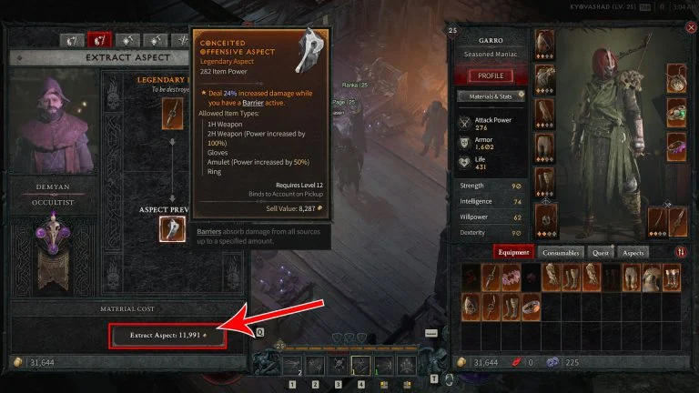 How to Extract an Aspect in Diablo 4
