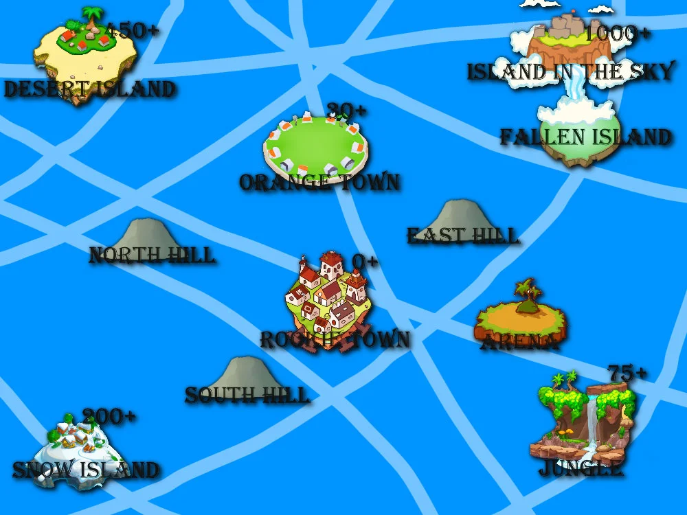 Fruit Warriors Map
