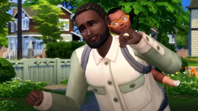 Sims 4 Baby Carrier Screenshot