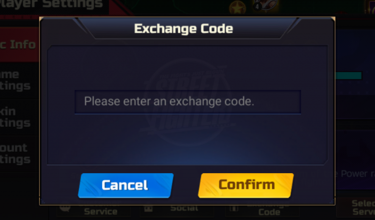 How to Redeem Codes in Street Fighter Duel