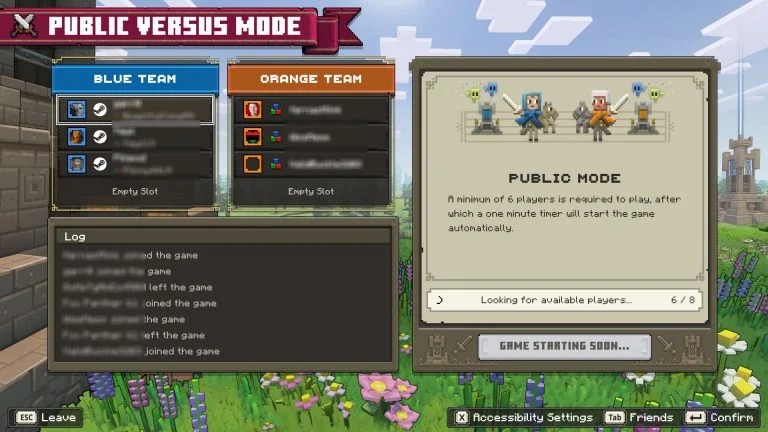 Public Versus Mode Minecraft Legends