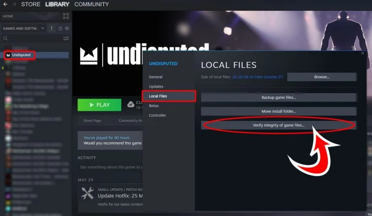 How to Fix Undisputed Not Loading Bug Verifying integrity of game files