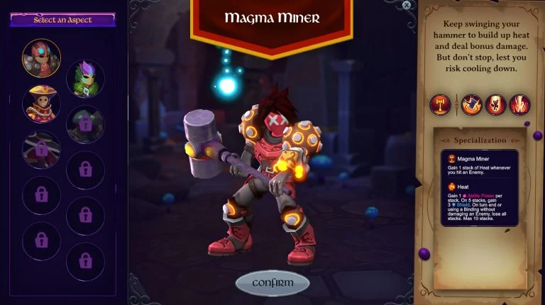 Inkbound Classes - Magma Miner