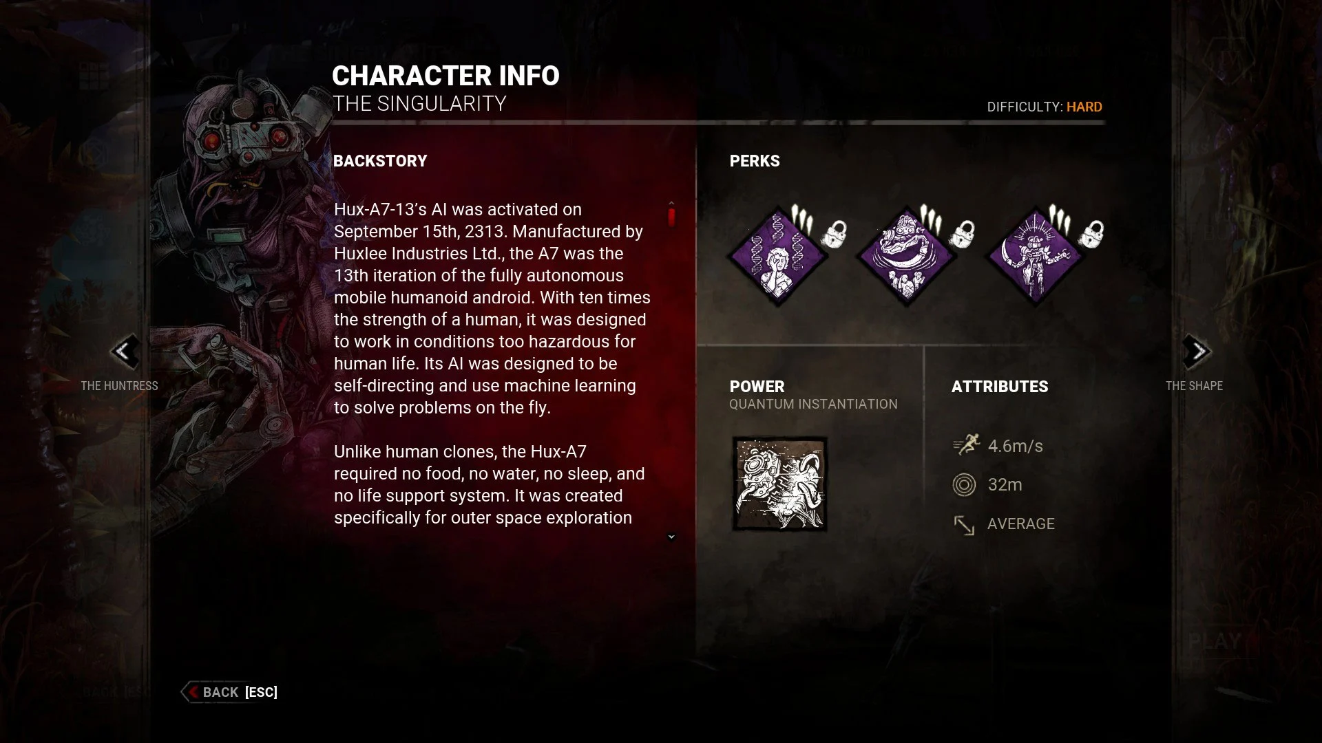 The Singularity’s Perks Dead by Daylight