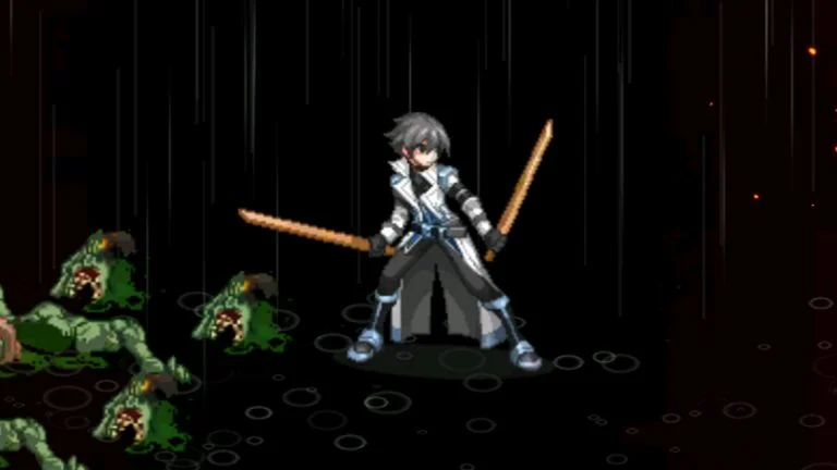 Sword Master Story character wielding two swords