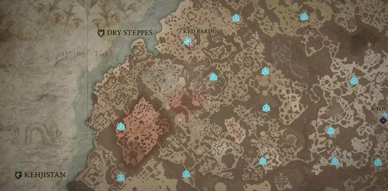 Dry Steppes Waypoints in Diablo 4