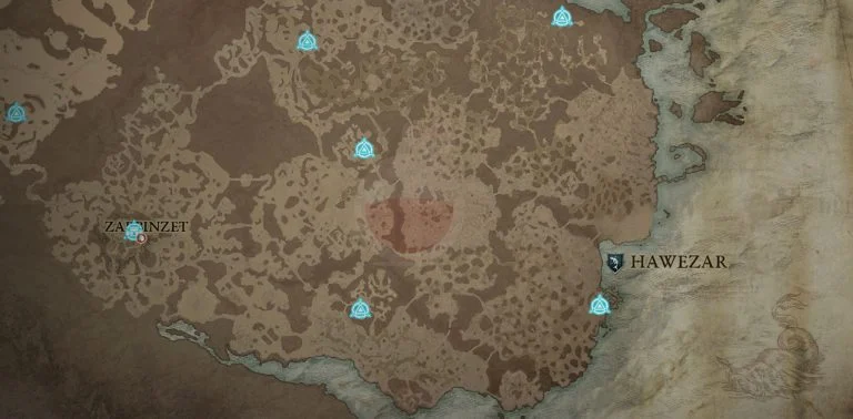 Hawezar Waypoints in Diablo 4