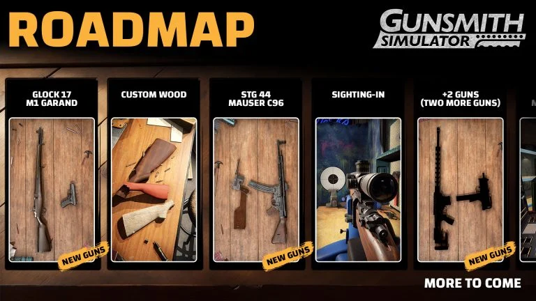 Gunsmith Simulator Roadmap 